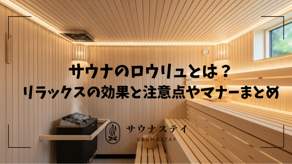 サウナのロウリュとは？リラックスの効果と注意点やマナーまとめ